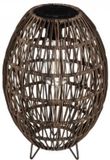 b-home-interieur.be Jja Showroom And Head Office Solar Buiten verlichting - Tafel lamp op zonne-energie - solar lpe - hoogte 32 cm - beige/bruin