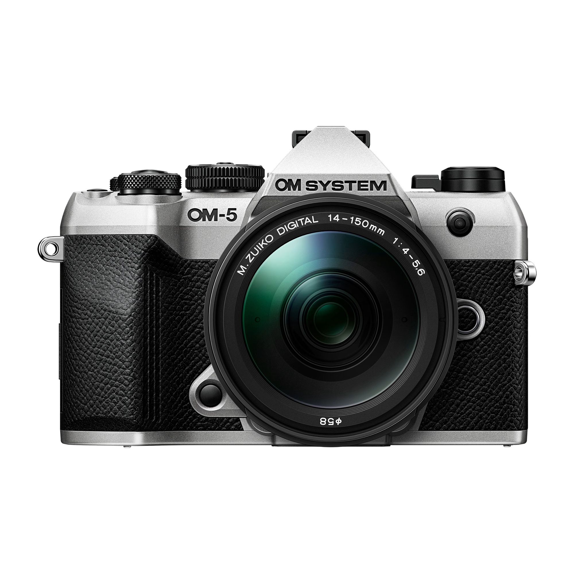 OM System OM-5 Mark II Zilver + 14-150mm f/4.0-5.6 II Zwart