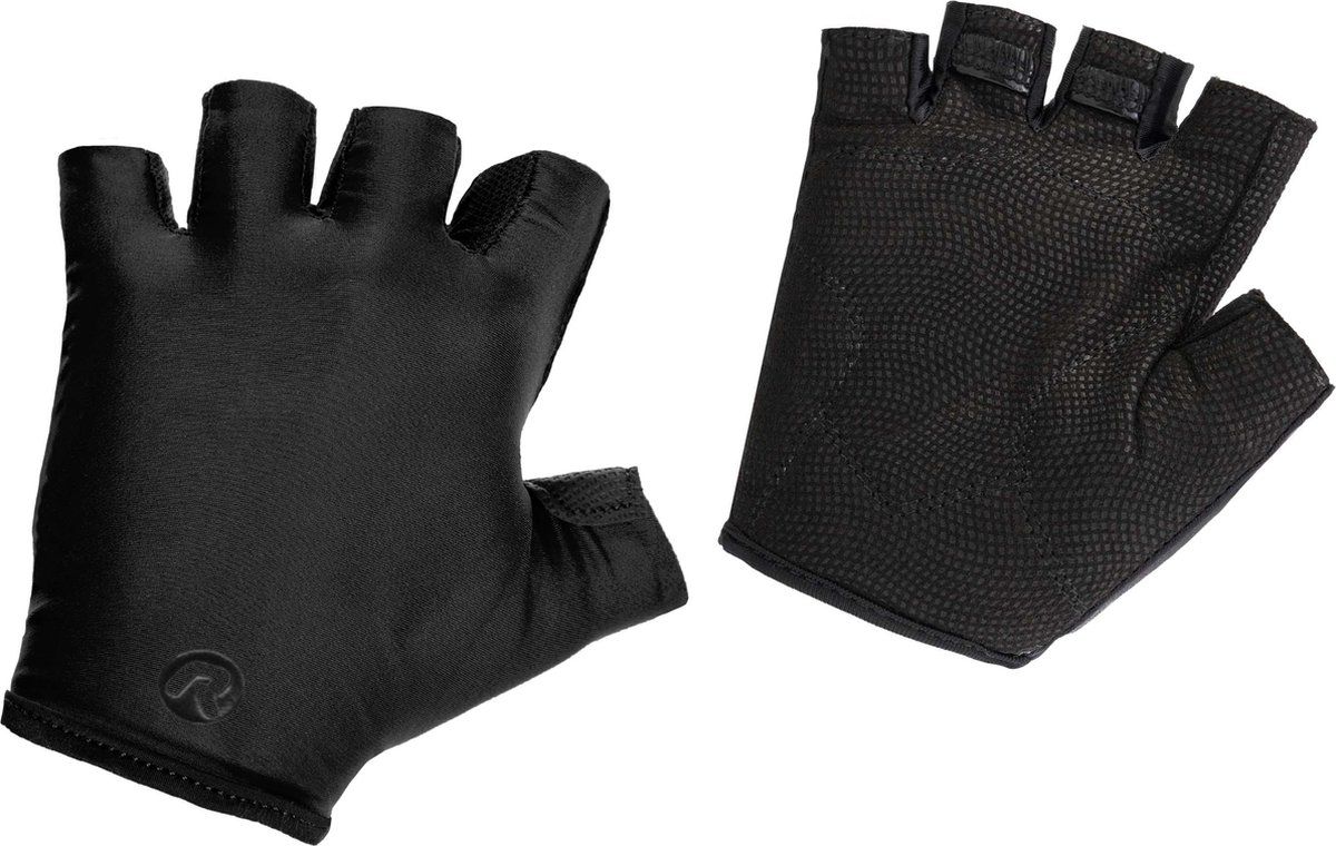 Rogelli Solid Wielerhandschoen Heren Zwart - Maat 2XL