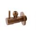 Xellanz Robinet d'angle minimal - 1/2x3/8 - ou à compression - 10mm - Bronze brossé Cuivre PVD