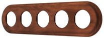 Cadre rétro en bois de hêtre, 5 pièces, modèle PR1, brun foncé