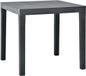 Table de jardin 78x78x72 cm plastique anthracite