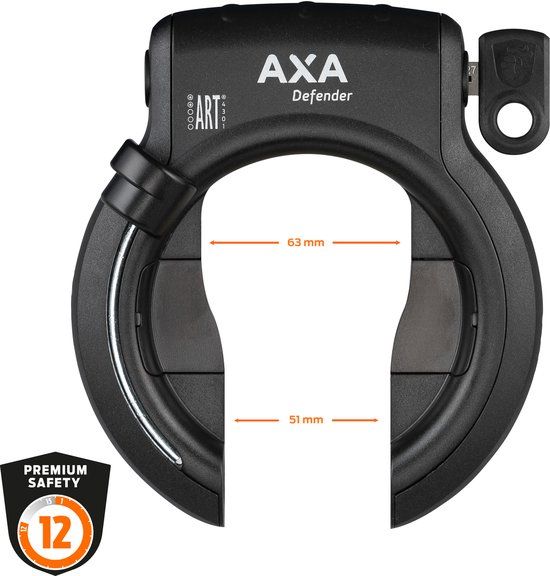 AXA Defender Ringslot - ART 2 - Zwart - Frameslot - Plug-in mogelijkheid