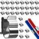 Unyqoos® Set van 30 roestvrijstalen kabelklemmen voor zonnepanelen en kabelbeheer