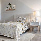 Italian Bed Linen Beddengoedset Fashion, Urban Geel, 1 eenpersoonsbed