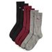 PUMA Uniseks Sokken, Zwart/Rood, Maat 35-38
