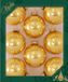 Krebs Kerstballen - 16x - topaas goud - glas - 7 cm - luxe glazen kerstversiering