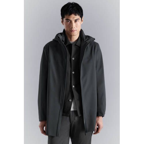 Mango Man Parka Grijs