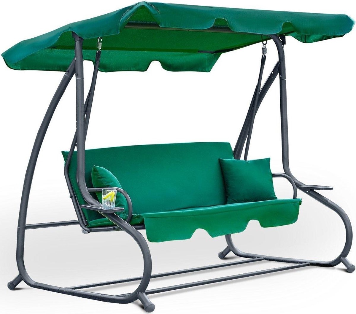 Viking Choice Tuinschommel de luxe - 3 personen - groen - 202 cm breed