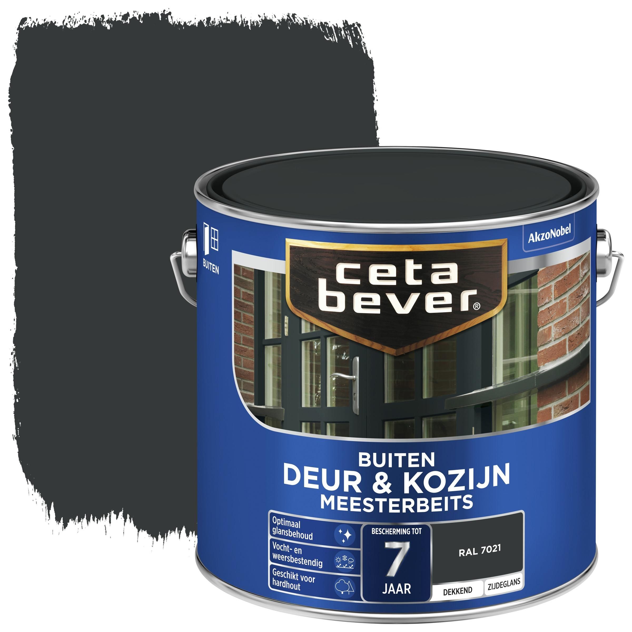Cetabever deur & kozijn meesterbeits dekkend RAL 7021 zwartgrijs 2,5 liter