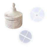 Reslin moule silicone boîte de rangement 8,2 cm moulage en résine bricolage