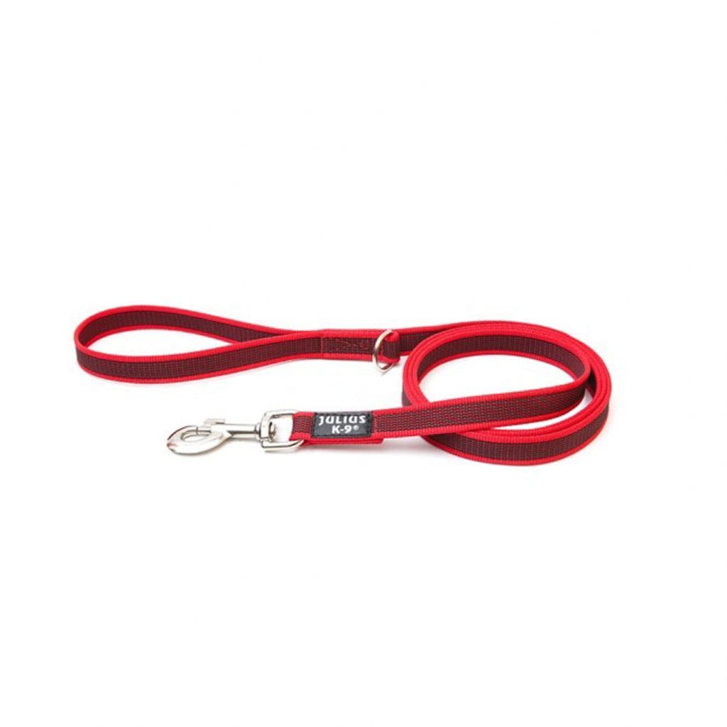 JULIUS K9 Super-Grip Hondenriem 1.8 m rood