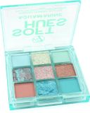 W7 Soft Hues Pressed Pigment Oogschaduw Palette - Aquamarine