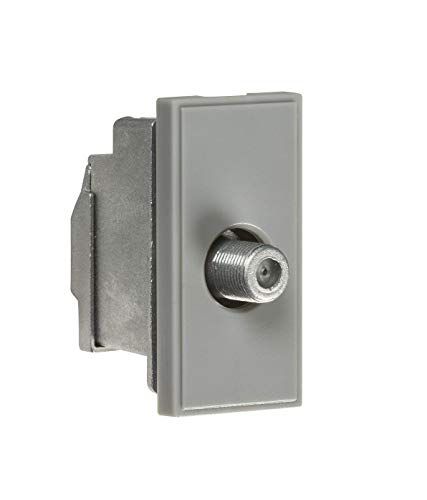 Knightsbridge Screened SAT TV Outlet Module 25 x 50mm - Grijs
