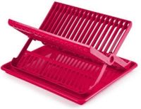Plasticforte Afdruiprek - 2-laags - fuchsia - met lekbak - 37 x 33 cm