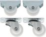 AMIG transportwiel set - 2x zwenkwielen - 2x bokwielen - D30mm - nylon - 135kg