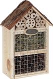 Merkloos / Sans marque Insectenhotel Flavia ca. 19 x 28 x 9 cm - grenenhout/metaal natuur