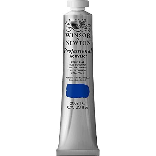 Winsor & Newton 8840452Professionele acrylverf, hoge dekking, kunstenaarskwaliteit, lichtecht - 200ml tube, Cobalt Blue