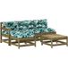 Maison Exclusive - Salon de jardin 5 pièces avec coussins, en bois de pin imprégné