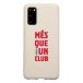 FC Barcelone Coque de Téléphone Fibriva™ Officielle Blanche avec Slogan