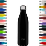 FLASKE Original Drinkfles 750 ml - Geïsoleerde RVS Waterfles - BPA-vrij - 12u Warm & 24u Koud - Geschikt als Thermosfles en Thermoskan - Water Bottle Stainless Steel - Night