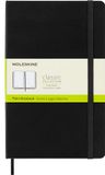 Moleskine Classic Notebook, Large Plain, Hard Cover, 13x21 cm, Zwart