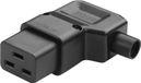Adaptateur secteur rectangulaire C19 - Prise C19 amovible 16 A/250 V pour bricolage - Moniteur - Serveur - Onduleur - PDU (C19)