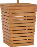vidaXL Wasmand 30x30x45 cm massief teakhout