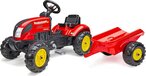 Falk Country Farmer Traptractor - Rood - Inclusief aanhanger - 30 kg - 2-5 jaar