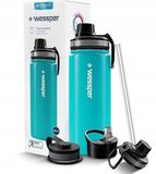 Wessper Steeline Thermosfles 500ml - Zeewater Blauw