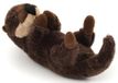 Uni-Toys Otter rugwimmer pluche - 17 cm (lengte) - pluche dier, knuffeldier
