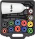 Yato Professionele Motorolietrechter Set met Adapters – 2 Liter Olie Trechter met 180° Verstelbare Arm – 12-Delige Adapterset voor Audi, VW, BMW, Mercedes, Toyota e.a. – Schoon Olie Bijvullen Zonder Knopen