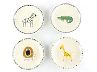 Creatable 24704 Safari Colourful 4-Piece Dinnerware Set for 4 People