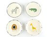 Creatable 24704 Safari Colourful 4-Piece Dinnerware Set for 4 People