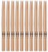 Gear4music Vic Firth 7A Nylon Tip Maple Drumsticks, 10 Pack