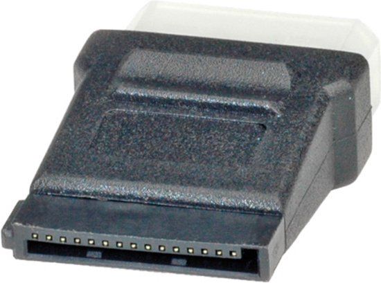 ROLINE Stroomadapter 4-polig HDD/SATA Zwart