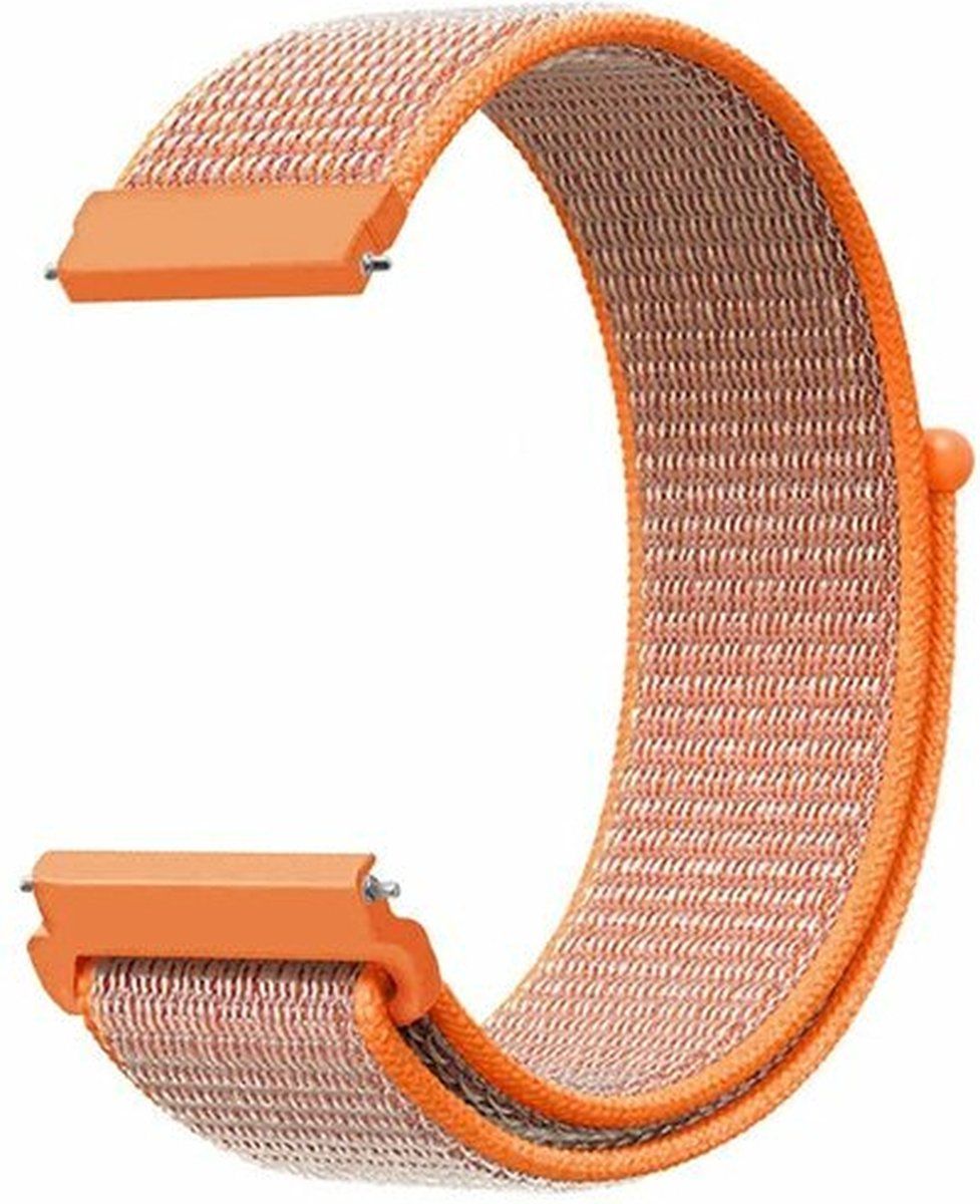 By Qubix Qubix Sport Loop bandje - Oranje - voor Garmin Venu / Sq / Sq2 / 2 plus