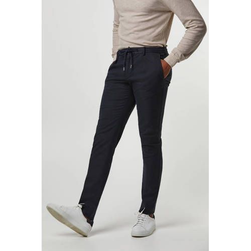 Profuomo Sportcord Chino Navy Met Stretch