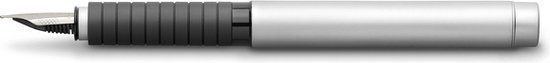 Faber-Castell Essentio Metal Vulpen - Mat Chroom - EF