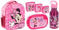 4KidsOnly Minnie Mouse schoolset; rugzak en lunchset 5-delig