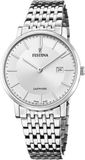 Festina Swiss Made Herenhorloge Anal. van RVS 316l Zilverkleurig