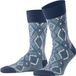 FALKE Heren Sokken Koningsblauw Paisley 43/44