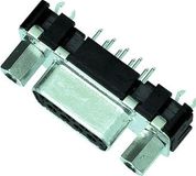 Harting 09 66 351 6511 D-Sub 25-polig Zwart, Roestvrij Staal Kabelconnector