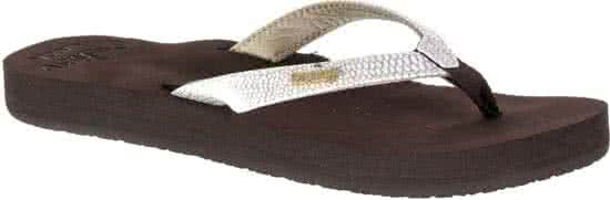 Ree, F. Slippers Dames STAR - Cushion Sa Brown/White - 0881862982013