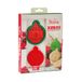 Decora 0255039 SET 3 STUKS plastic kerstballetjes en markers, kunststof