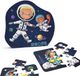 Eurekakids Puzzel 4 in 1 Astronaut - Blauw