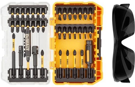 DeWalt DT70740T FLEXTORQTM schroevendraaierset 38 stuks + veiligheidsbril