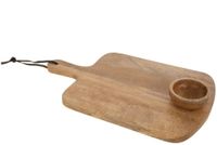 Dr. Grill Serveerplank met kom mangohout 43cm