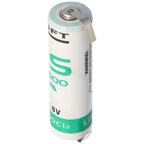 Saft Batteries Saft LS14500 ER-AA industriële cel lithiumthionylchloride 3,6 V met soldeervlag