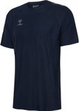 Hummel T-Shirt Hmlcima 2.0 Jersey S/S 227923 Marine Melange Katoen/Gerecycled polyester en elastaan 3XL